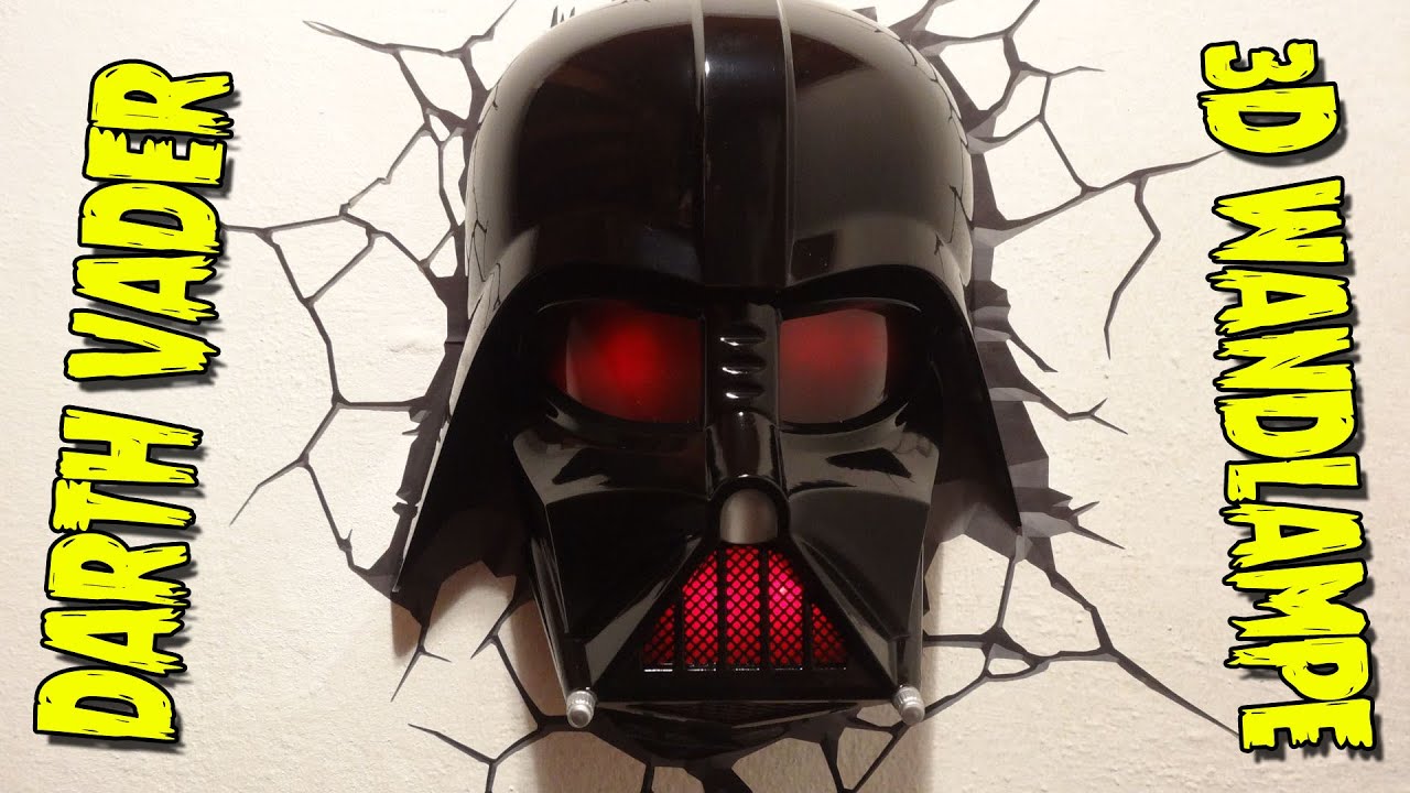 Star Wars Darth Vader 3d Wandlampe Vorstellung Youtube