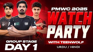 Thumbnail for PMWC 2025 GROUP STAGE DAY 1 - Hindi / Urdu - TeenWolf Gaming