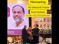 Very Good; Honouring Guest Speaker by MD & CEO of Karnataka Bank in Founders' Day Function on 18th