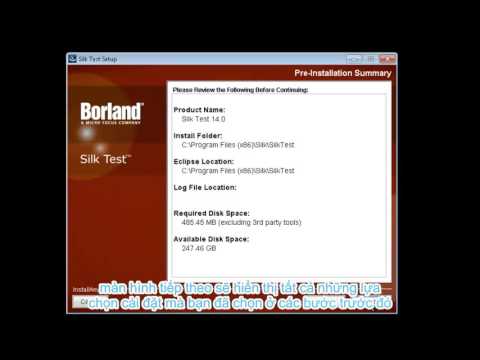 Installing an evaluation version of Silk Test
