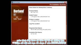 Installing an evaluation version of Silk Test