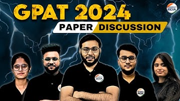 GPAT 2024 QUESTION PAPER WITH EXPLANATION | 125 QUESTIONS | 5 FACULTIES #gpat #gpat2024