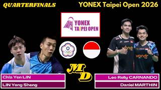 Highlight QF - LIN/LIN (tpe) VS (ina) CARNANDO/MARTHIN | Taipei Open 2026