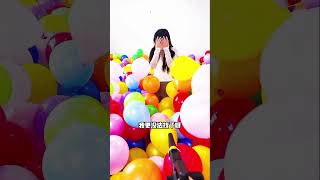 10,000 Balloons vs 5 Hours: Can She Find the Hidden Pearls? 🎈⏱️#ChallengeVideo #EpicChallenge