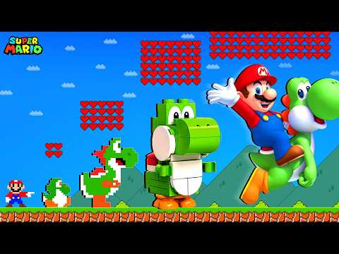 Mario Upgrades Yoshi Into an Ultra Realistic Yoshi With Every Heart in Super Mario Bros!