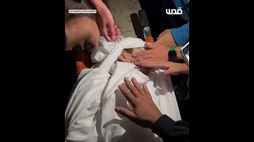 رائحة المسك تفوح من شهيد في غزة 