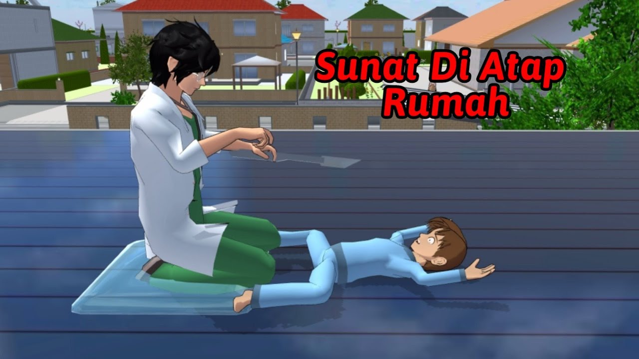 Ka Yuta Panik Naik Ke Atap Rumah Mau Di Sunat Mio Cari Yuta 😱😂 | Sakura School Simulator