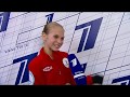 Alexandra Trusova / Test skates 2019 interview after SP