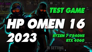 HP Omen 16 2023 Ryzen 7 7840HS RTX 4060 16inch 2K 240Hz Test games