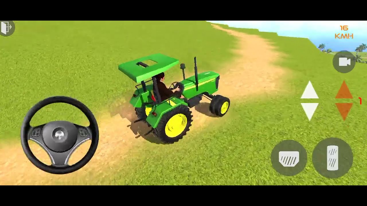 Indian tractor driving 3d tractor wala game play video thegame1