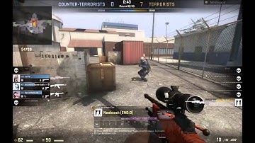 CS Go Noobsack Nuke AWP Air to Air Quickscope