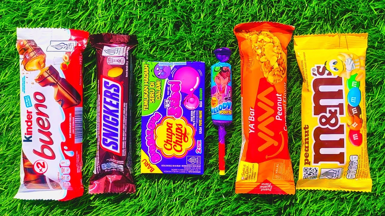 Satisfying Video Unboxing GIANT Rainbow Color Lollipops with Sweet Chocolate and Candy Cutting ASMR.