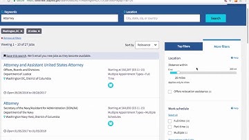 USAJOBS Update: Search by Country, State, Zip Code