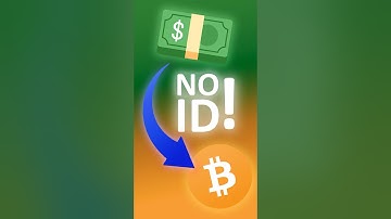 Buy Crypto without KYC! No ID verification needed! Completely anonymous! #btc