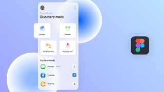 Glass UI Design using Figma Tutorial (2021) screenshot 3