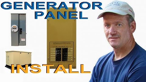 Installing a Generator Automatic Transfer Switch and Electric Circuit Sub Panel.