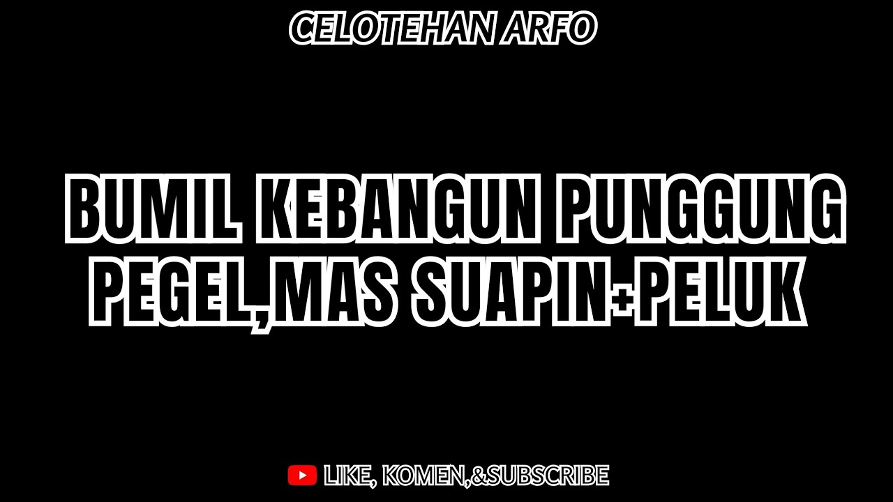 #62 BUMIL KEBANGUN PUNGGUNG PEGEL,MAS ELUSIN SAMBIL PELUK|ASMR HUSBAND ROLEPLAY