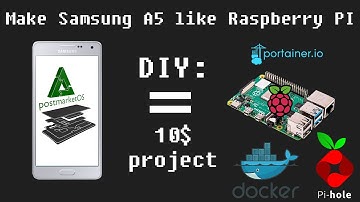 DIY: 10$ Raspberry Pi 4 alternative Samsung A5 with Alpine Linux PostmarketOS SSH docker pinephone