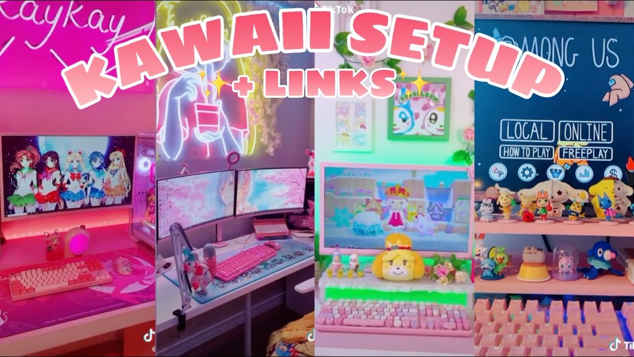 Kawaii Gaming Setup + Links ???????? - Tiktok Compilation - Youtube