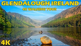Dawn in an Ancient Irish Valley | Glendalough | Ireland 4K Walking Tour 2024
