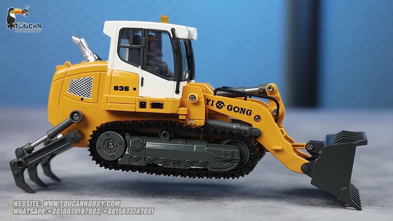 TOUCAN RC HOBBY Yi Gong LR636 1/50 RC Tracked Loader Electric Lifting