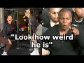 "Look at this weird man in the gym"