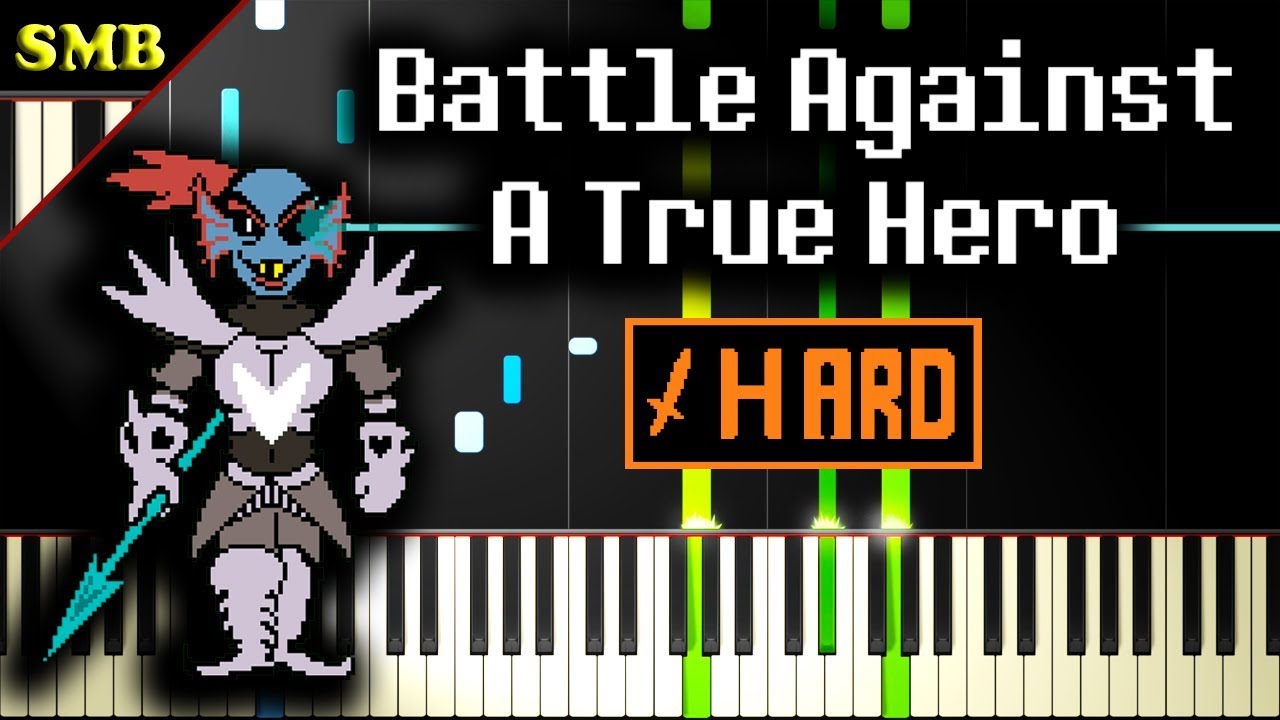 Undertale Battle Against A True Hero Piano Tutorial Youtube