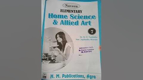 English medium  Class 7th Home Science  Ch 8 Question Answer