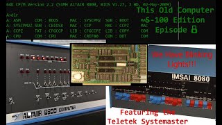 This Old Computer Episode 8 Teletek Systemaster S-100 Z80 Computer, We Have Blinking Lights!!!