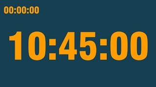 10 hour 45 minute timer (with end alarm, time elapsed and progress bar)