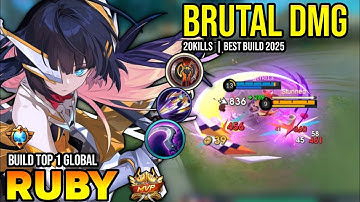 RUBY BEST BUILD 2025 | BUILD TOP 1 GLOBAL RUBY GAMEPLAY | MOBILE LEGENDS✓