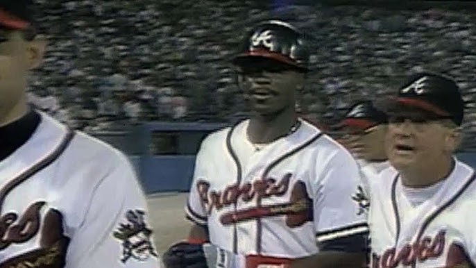 WS1992 Gm4: Borders hits a solo home run off Glavine 