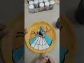 Rajasthani art☺️# on plate# viral shorts# trending #acrylicart # artilave# lavanya takle