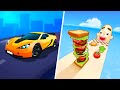 Satisfying Mobile Games ... Sandwich Run, Sandwich Runner, Smash To Draw, Race Master, Ball Run 2048