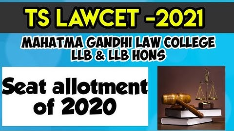 MG Law College Seat allotment of 2020| LLB and LLB Hons | By KRISHNA