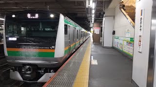 E233系3000番台U226編成TK入場回送大宮駅発車