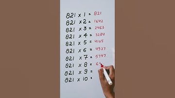 Find mistake in last digit of Table 821..🤔#maths #reasoning