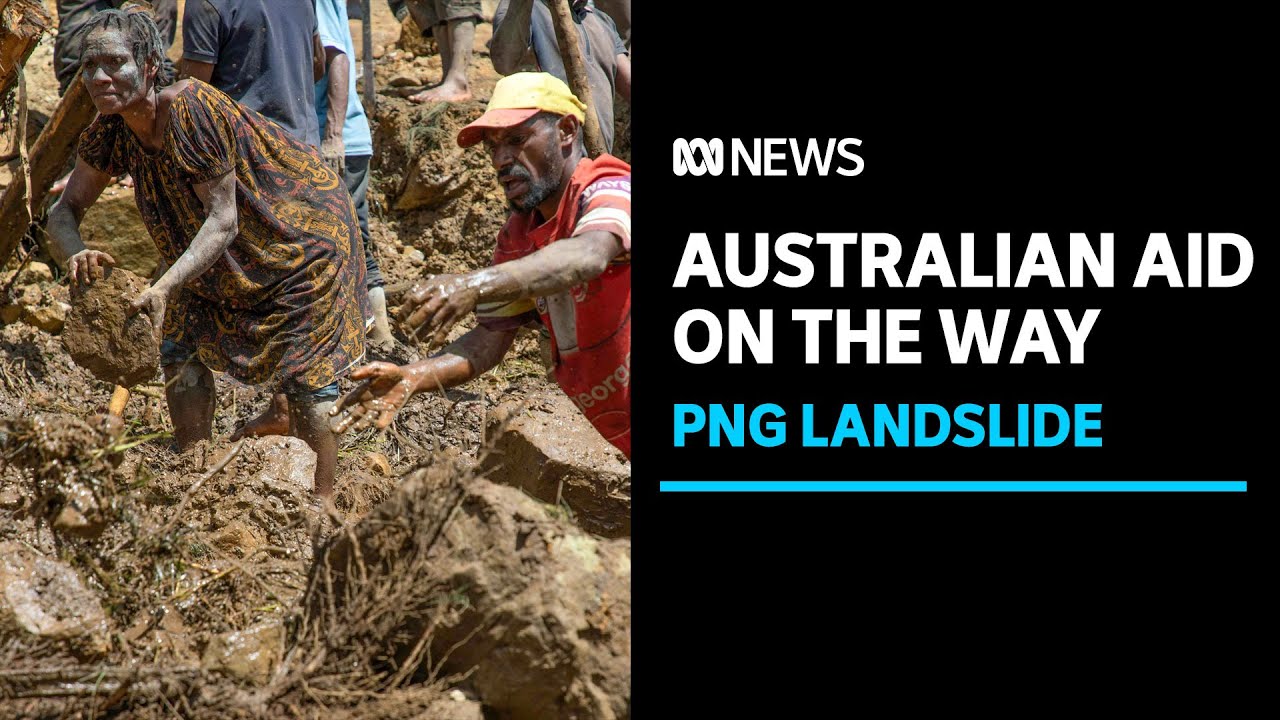 PNG landslide relief operation finally underway | ABC News - YouTube
