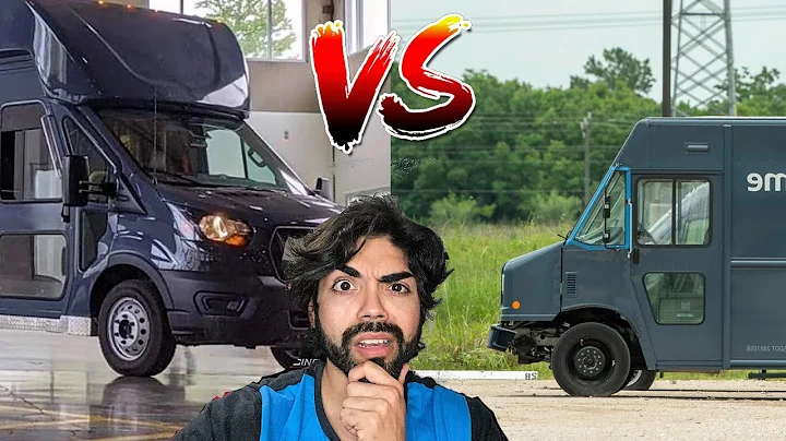 AMAZON STEP VAN VS NEW AMAZON CUSTOM DELIVERY  VAN