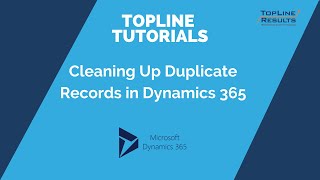 merging duplicates in microsoft dynamics 365