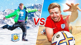 0°C vs 40°C Football Challenges