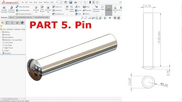 SolidWorks Tutorial Design of Bench Vice Part 5.Pin