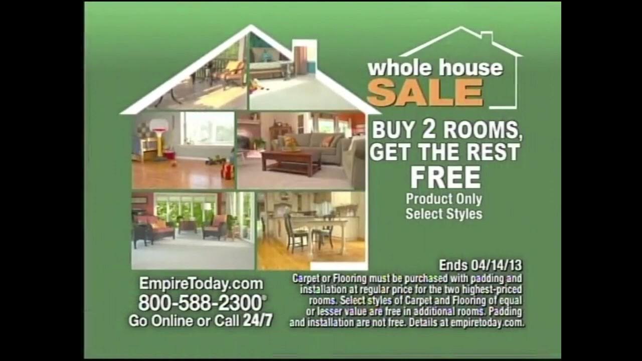 Empire Today Whole House Sale Carpet Or Flooring Commercial 2013 15