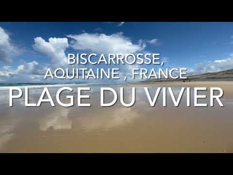 Plage du Vivier, Biscarrosse, France (4K)