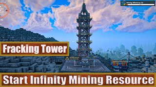 Foundry Constriction Fracking Tower & Start Infinity Mining Resource
