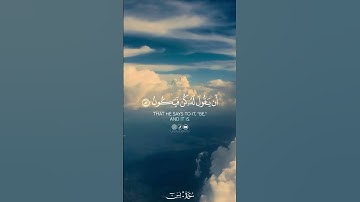 (إِنَّما أمرهُ إذا أراد شيئاً أن يقول لهُ كن فيكون)💙#حالات_واتس_اب_دينيه #القارئ_ماهر_المعيقلي 🤍
