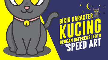 Membuat Vector Kucing Lucu Dengan Referensi Foto (CorelDraw - SpeedArt)