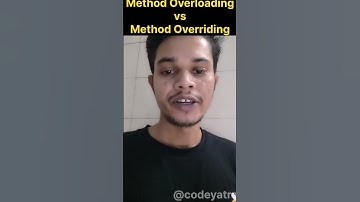 Method Overloading vs Overriding in Java | #java #javaprogramming #coding #programming #education