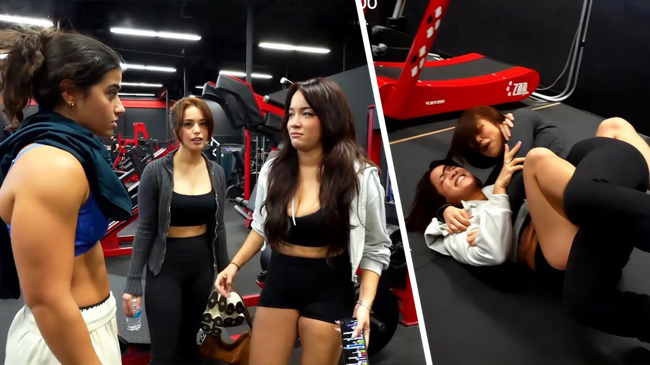 Cinna, Valkyrae & Sara Face Off in a Crazy Workout and Fight