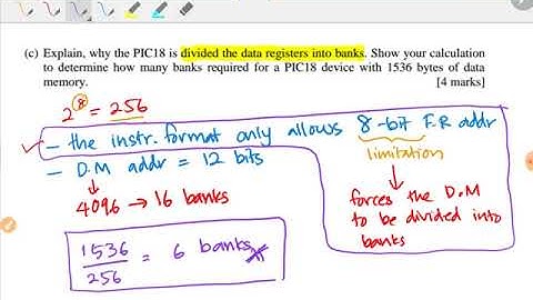 How to solve PIC18 Test 1: Part B Sem 1, 2017/18 video solution
